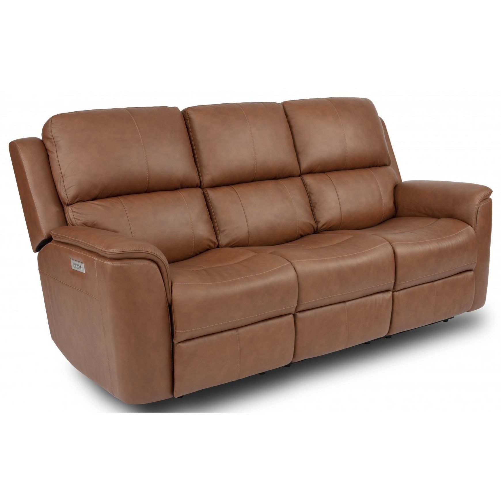 Flexsteel 1041 Casual Power Reclining Sofa with Power Headrest and
